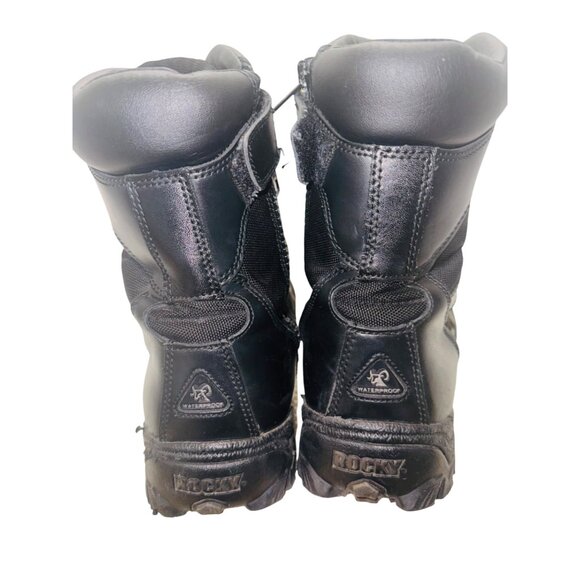 Rocky Mens 8" Alpha Force Black Waterproof Tactical Military Combat Boots 12W - Picture 4 of 14